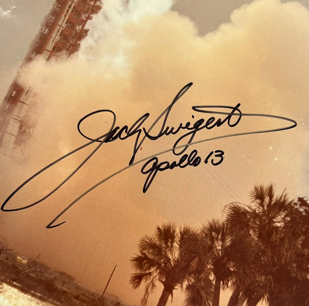 JACK SWIGERT * JSA LOA * 16x20 Signed Apollo 13 Launch Poster Photo Autograph
