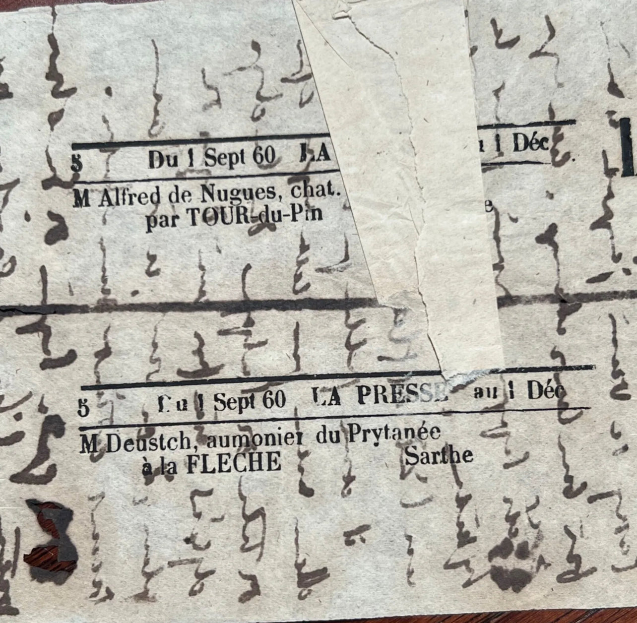 VICTOR HUGO * PSA/DNA * “LES MISERABLES” Handwritten Autograph Draft Not Signed