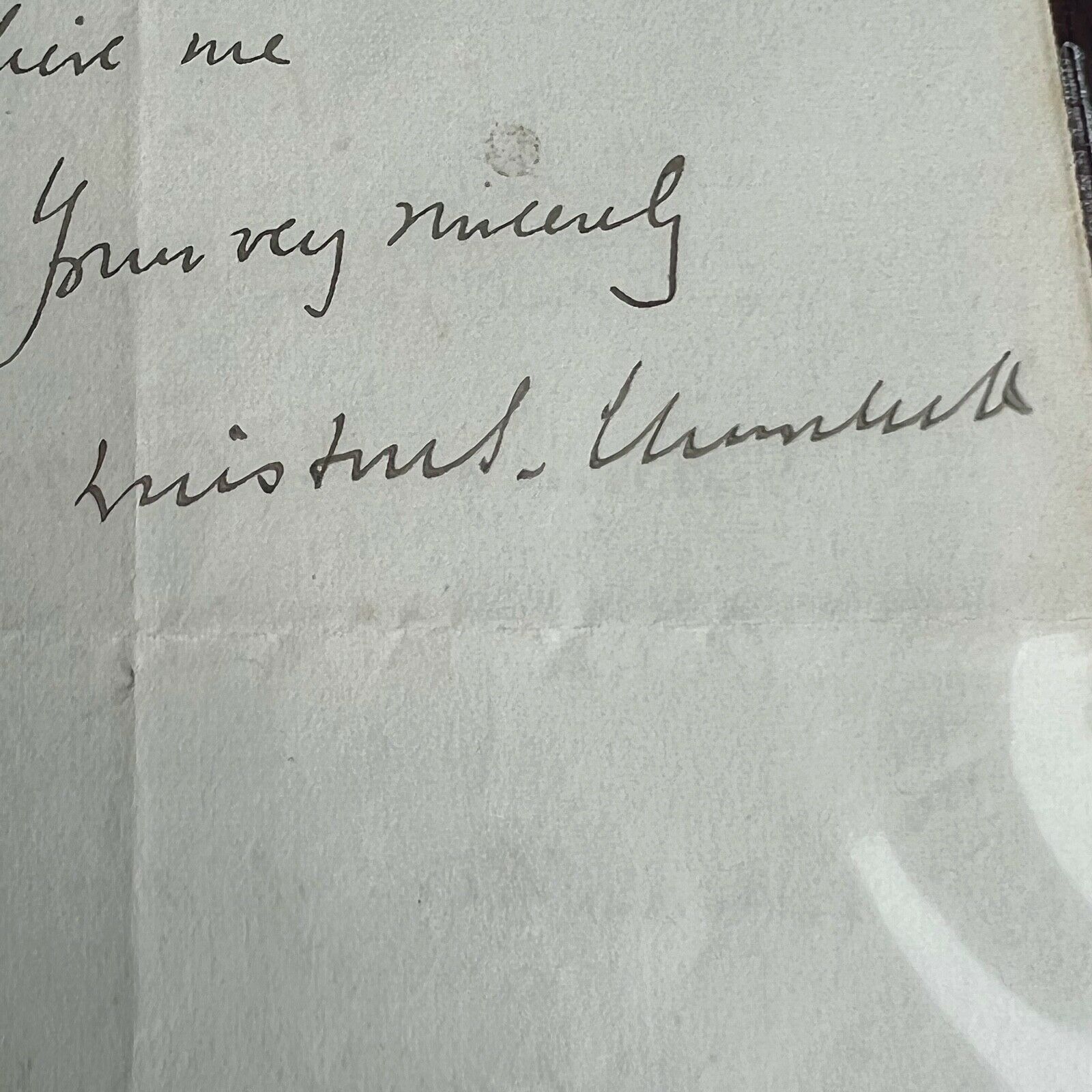 WINSTON S.CHURCHILL * BAS * AUTOGRAPH Letter SIGNED * Beckett