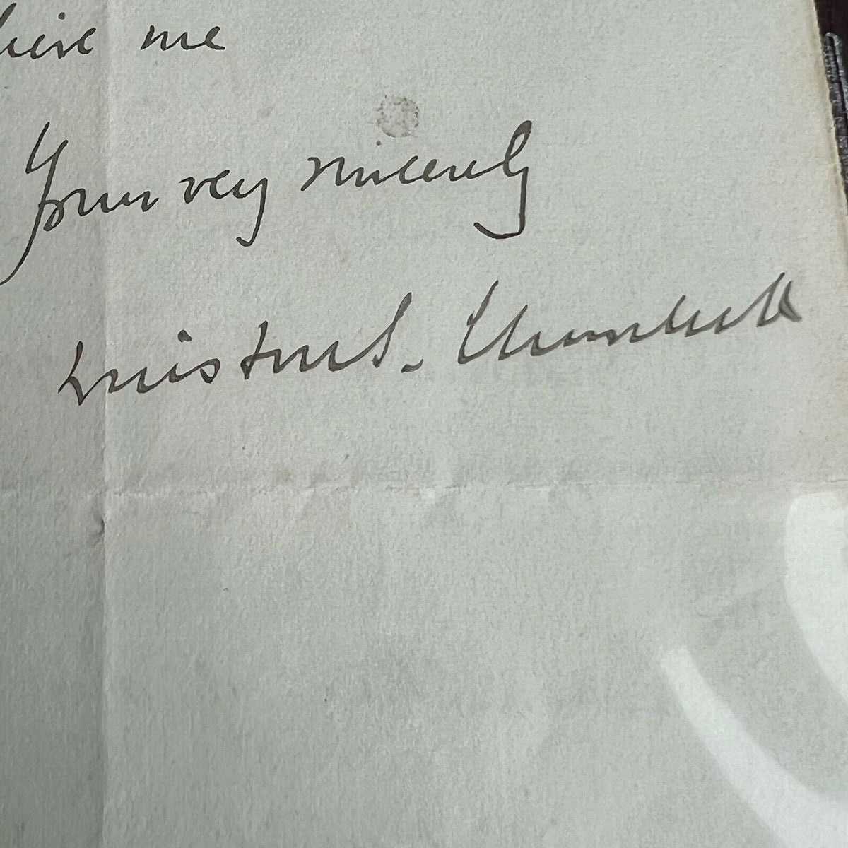 WINSTON S.CHURCHILL * BAS * AUTOGRAPH Letter SIGNED * Beckett