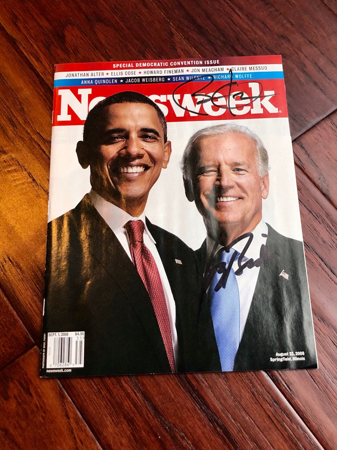 JOE BIDEN & BARACK OBAMA * JSA LOA * Signed Magazine Autograph with EXACT PROOF