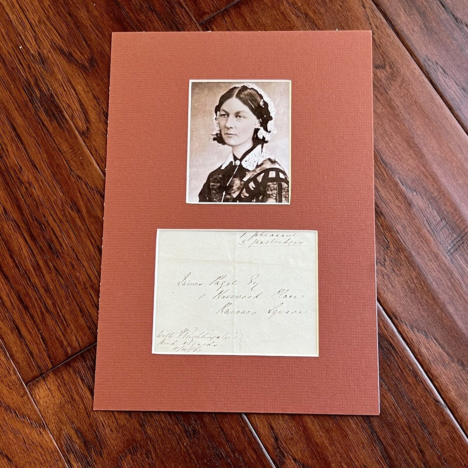 FLORENCE NIGHTINGALE * JSA * Autograph Envelope Signed to Founding Pathologist