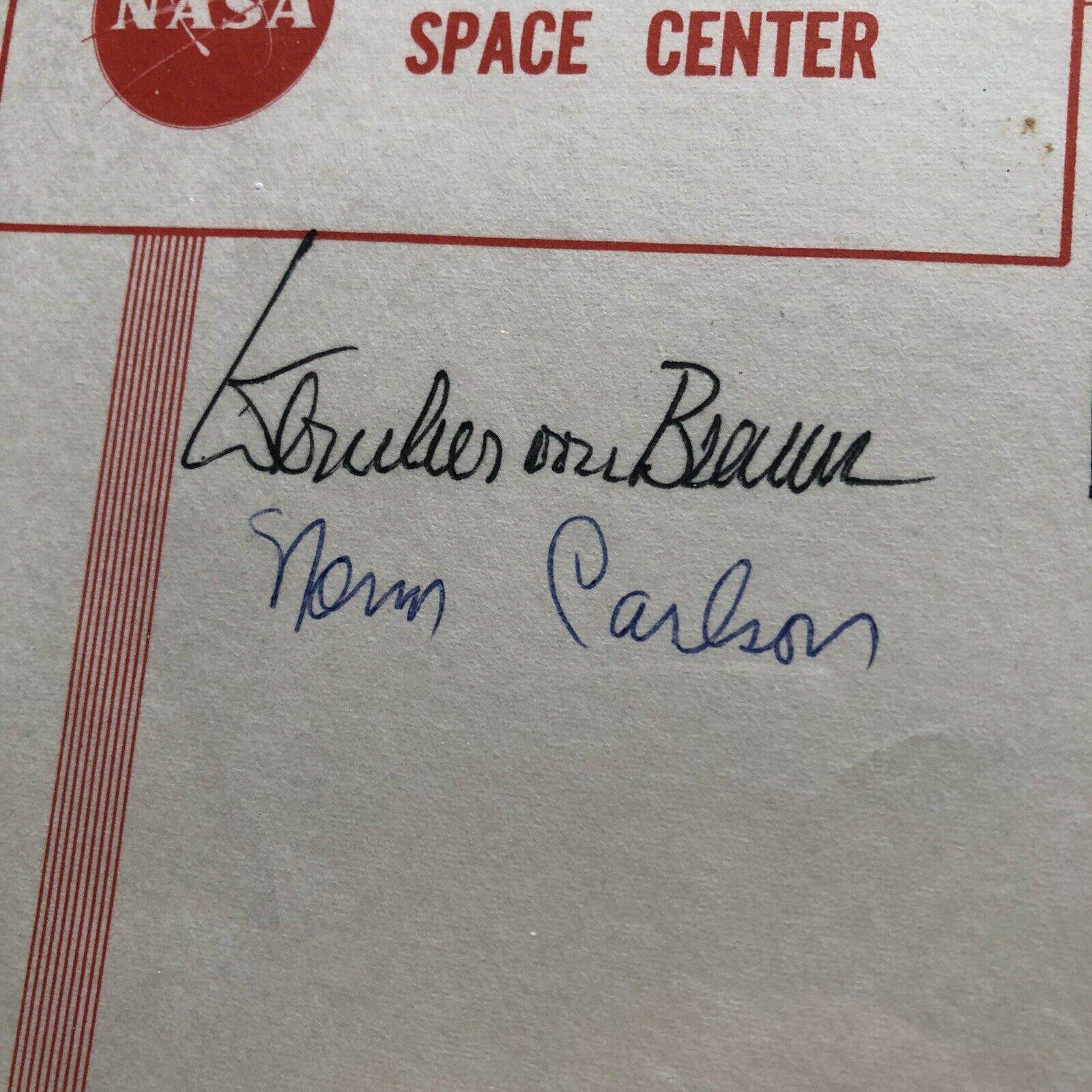 WERNHER VON BRAUN * BAS LOA * NASA Apollo 4 Signed Saturn V Launch Autograph *