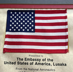 STS 41-B * JSA * Bruce McCandless Certified Flown Flag & Patch Autograph Signed