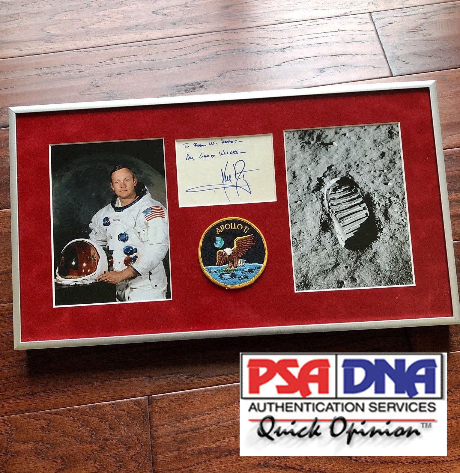 NEIL ARMSTRONG * PSA/DNA Zarelli LOA * Signed Index Card * Apollo 11 Autograph