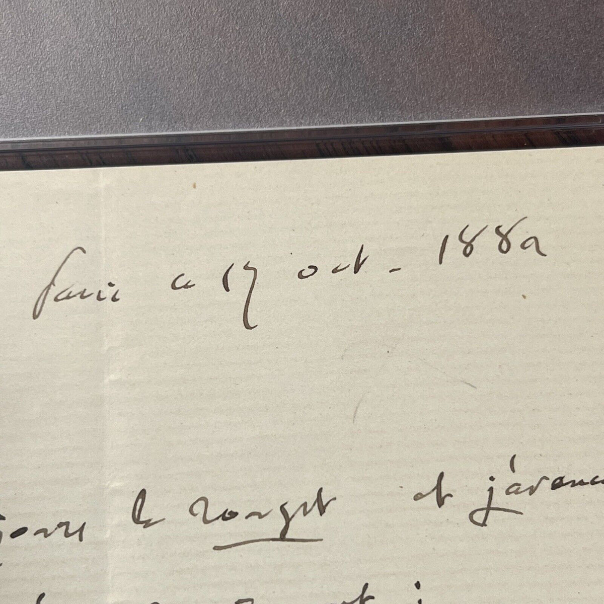 LOUIS PASTEUR * PSA/DNA * Autograph Letter Testing His Vaccine for Pigs Signed