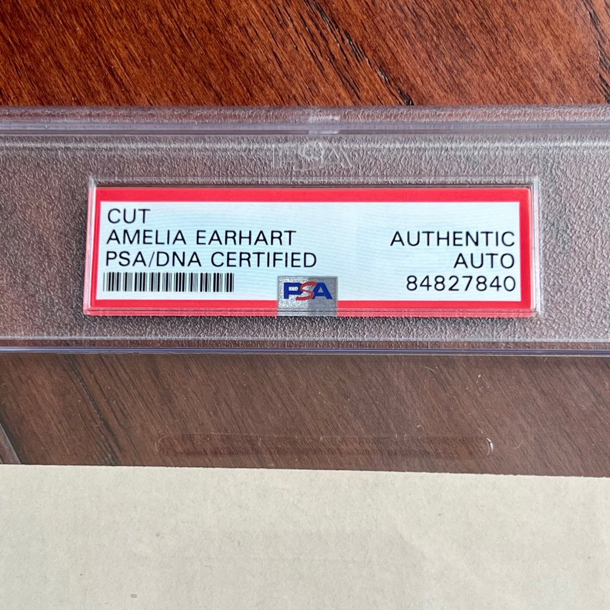 AMELIA EARHART * PSA/DNA * AUTOGRAPH Full Signature Photo SIGNED *Trans-Atlantic
