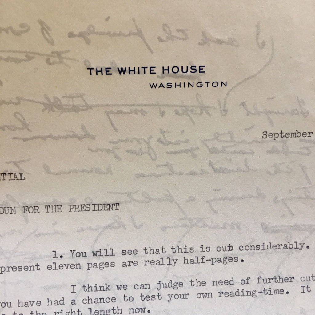 DWIGHT EISENHOWER * RE-ELECTION SPEECH * As Pres * Autograph Signed * JSA COA