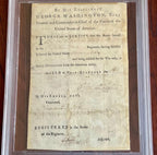 GEORGE WASHINGTON PSA Autograph VALLEY FORGE Revolutionary War Discharge SIGNED