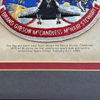 STS 41-B * JSA * Bruce McCandless Certified Flown Flag & Patch Autograph Signed