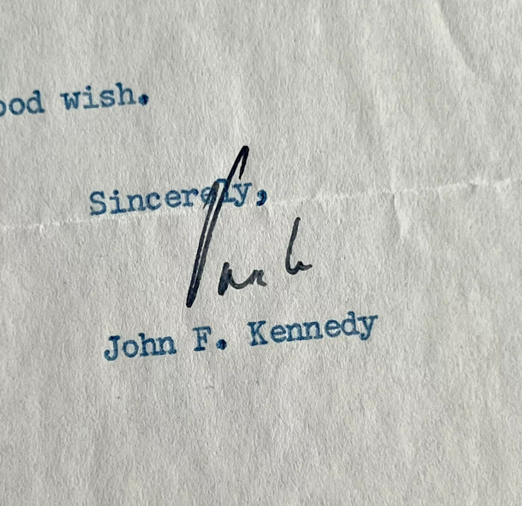 JOHN F. KENNEDY * PSA * Autograph Letter Signed 1953 Signature Jack JFK
