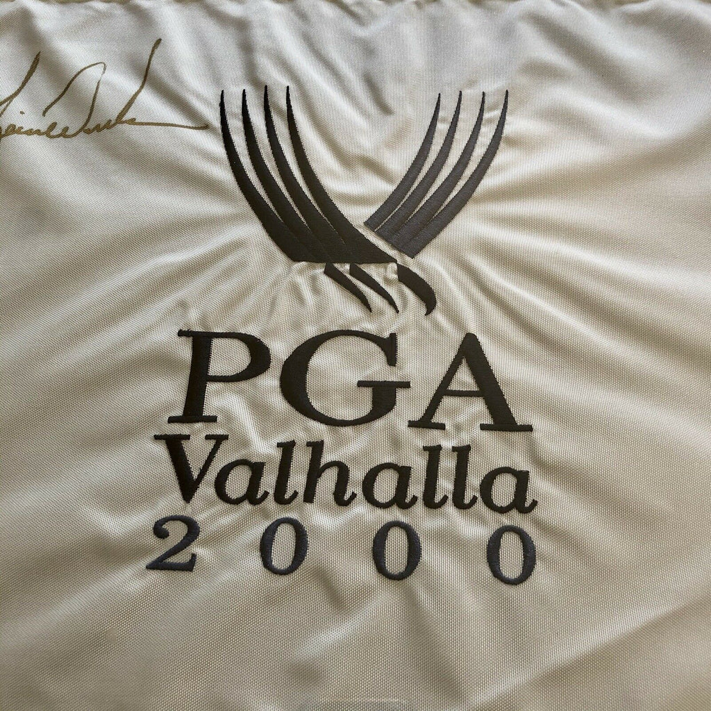 TIGER WOODS * UDA * Signed Pin Flag 2000 Valhalla Autograph Framed * Upper Deck