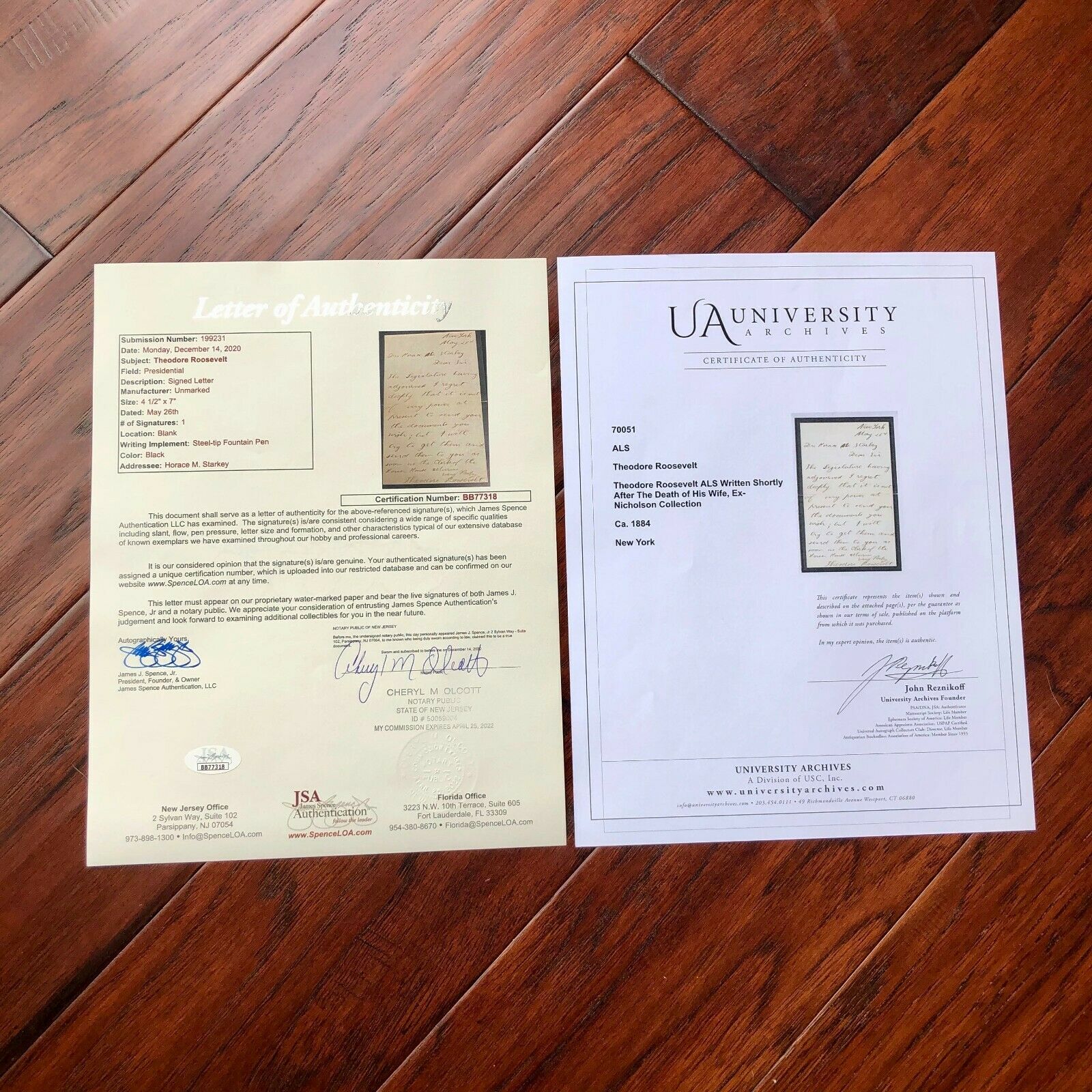 THEODORE ROOSEVELT * JSA LOA * Handwritten AUTOGRAPH Letter SIGNED * President