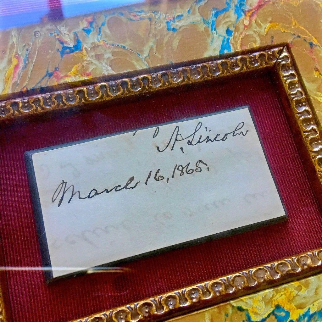 ABRAHAM LINCOLN * Autograph Endorsement Signed * ONLY DAYS BEFORE ASSASSINATION