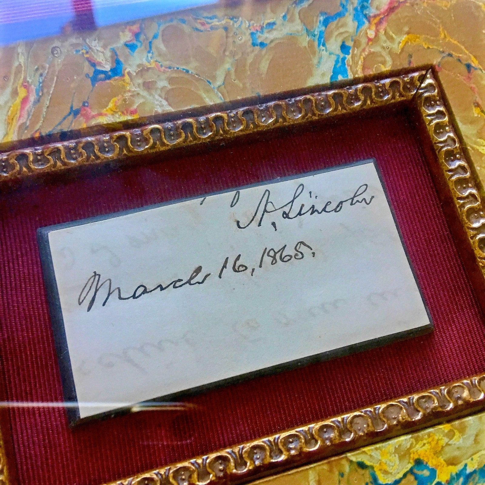 ABRAHAM LINCOLN * Autograph Endorsement Signed * ONLY DAYS BEFORE ASSASSINATION