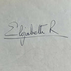 QUEEN ELIZABETH II * PSA/DNA * Autograph Document Also Signed By PM Anthony Eden