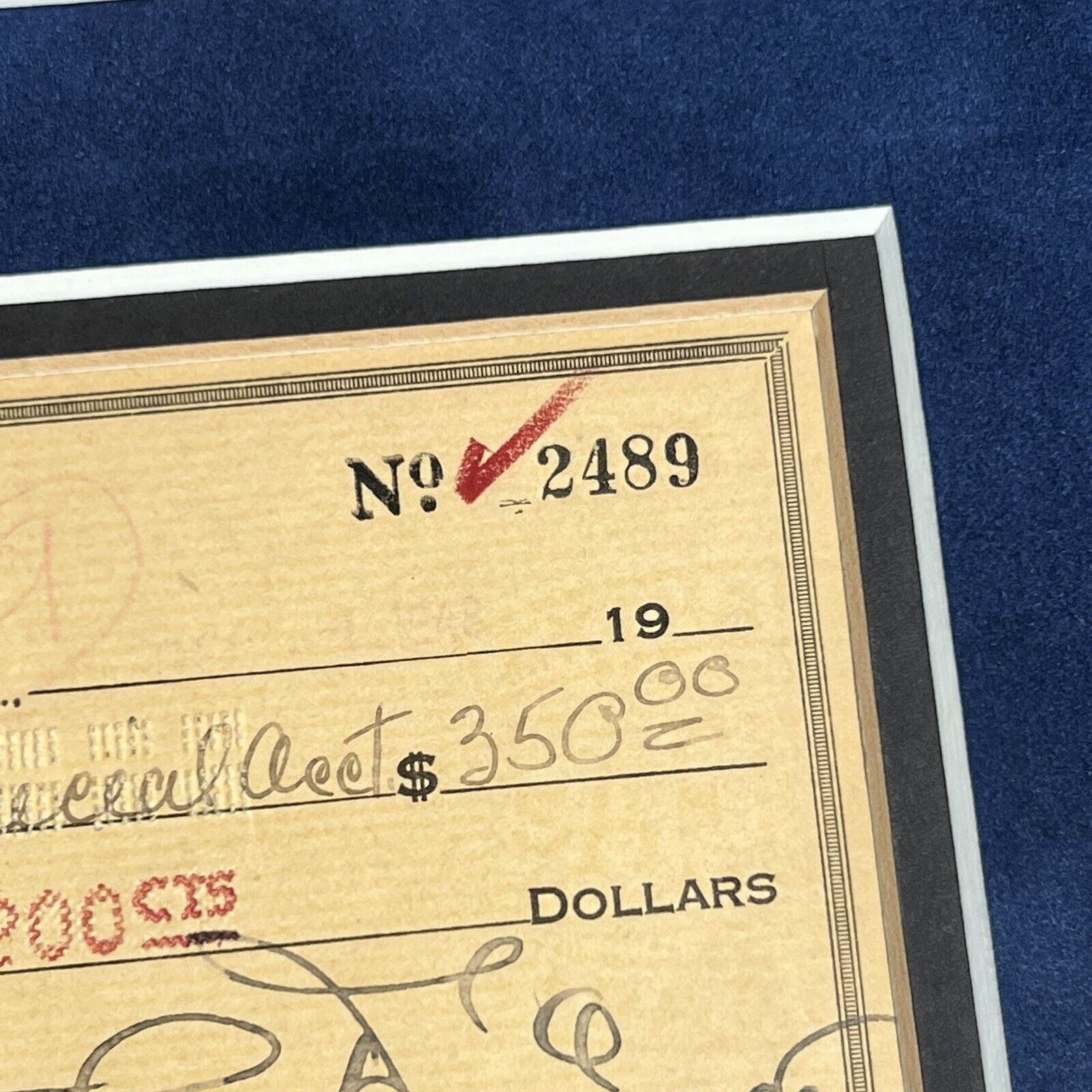 WALT DISNEY * JSA LOA * Autograph Check Signed Full Signature Display