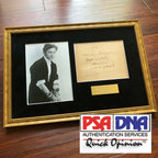 HARRY HOUDINI * PSA/DNA * Hand Signed & Inscribed Book Page * Magician Autograph