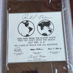 RICHARD NIXON * PSA/DNA * Autograph APOLLO 11 Earth Plaque Signed *