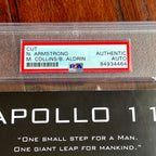APOLLO 11 * PSA * Autograph Vintage 1969 Crew Signed Neil Armstrong Buzz Aldrin