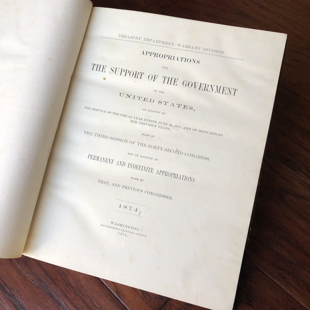 JAMES A. GARFIELD * Personally OWNED BOOK with the Presidents Bookplate * 1874