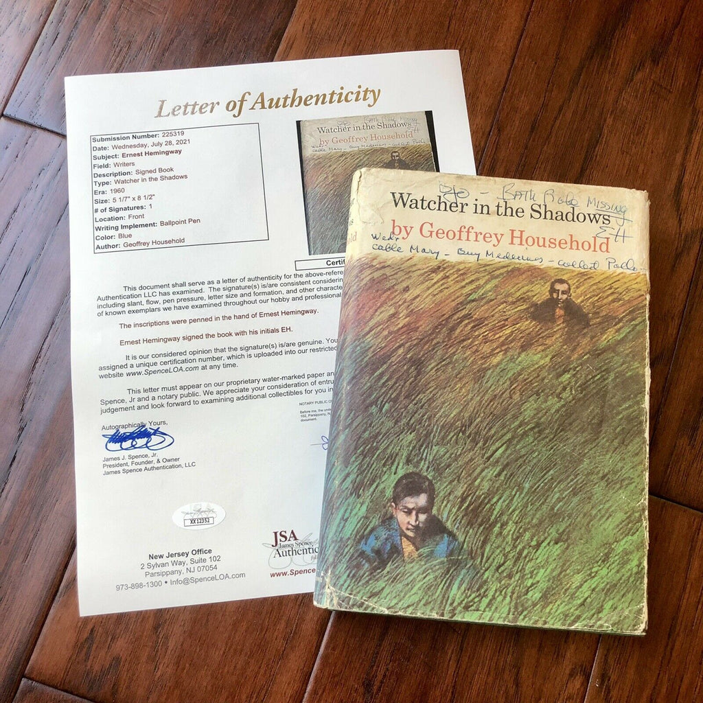 ERNEST HEMINGWAY * JSA LOA * Owned Signed & Annotated Book from his Library *