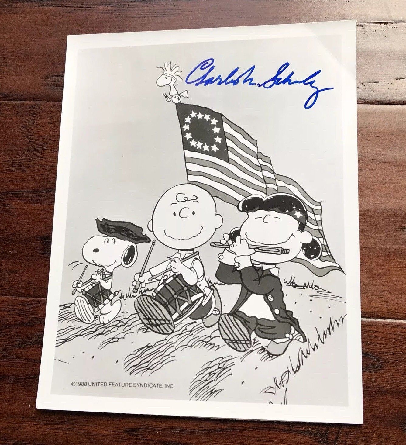 CHARLES M. SCHULZ * Autograph CBS CHARLIE BROWN Photo Signed * RR Auction COA