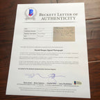 RONALD REAGAN * BAS * Handwritten AUTOGRAPH Condolence Letter SIGNED