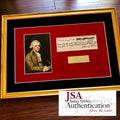 JOHN ADAMS * JSA COA * Scarce AUTOGRAPH Handwritten Note SIGNED * 2nd President
