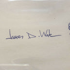 JAMES D. WATSON * BAS Beckett Slabbed 9 * Autograph DNA Sketch Signed Index Card