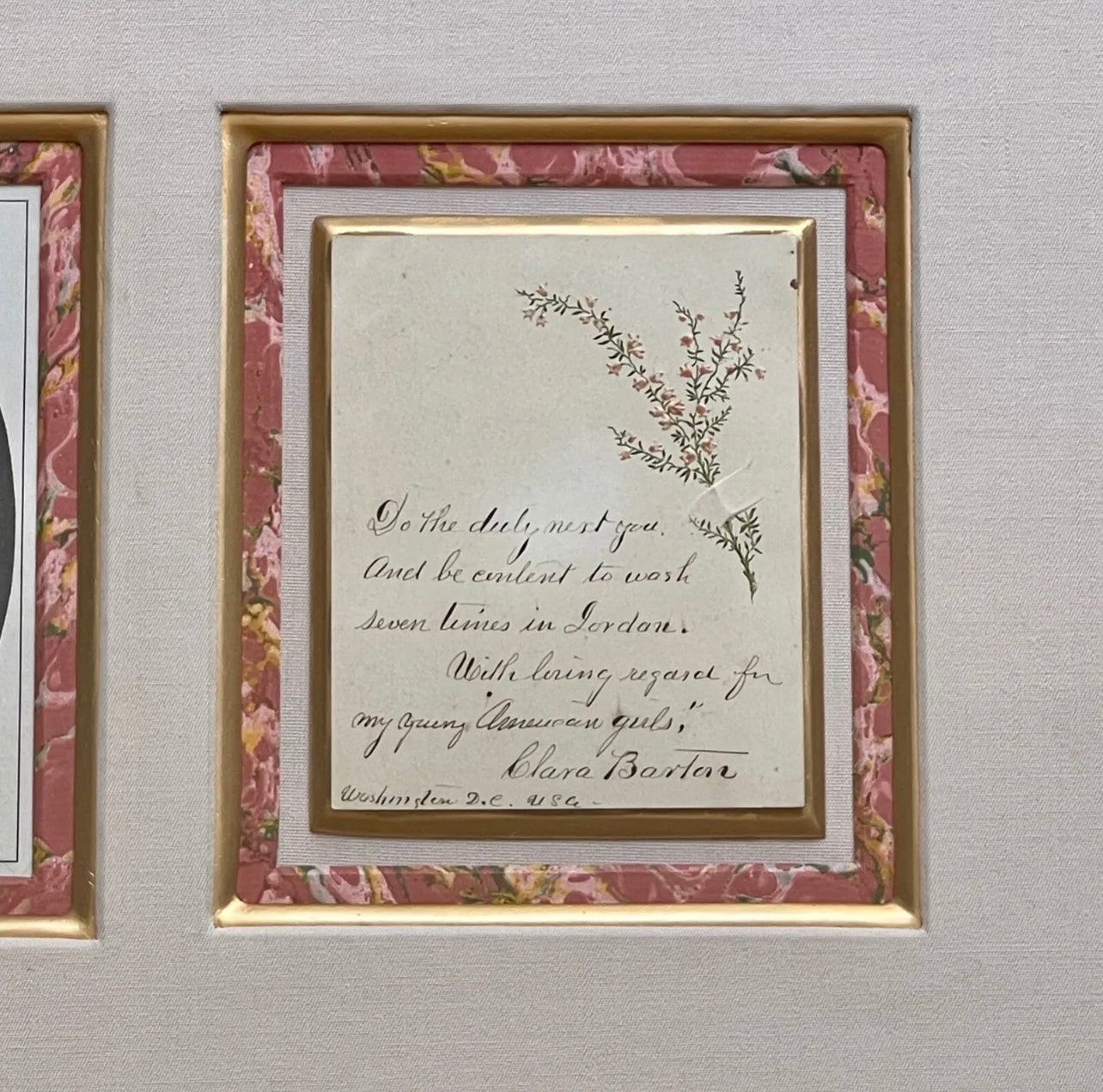 CLARA BARTON * PSA/DNA * Autograph BIBLE QUOTE Signed * RED CROSS Founder