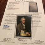 JOHN ADAMS * JSA * Scarce AUTOGRAPH Cut Signature SIGNED * 2nd President * 1761