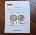 APOLLO 13 * Flown Robbins Medallion * NASA Story Musgrave Signed LOA NGC