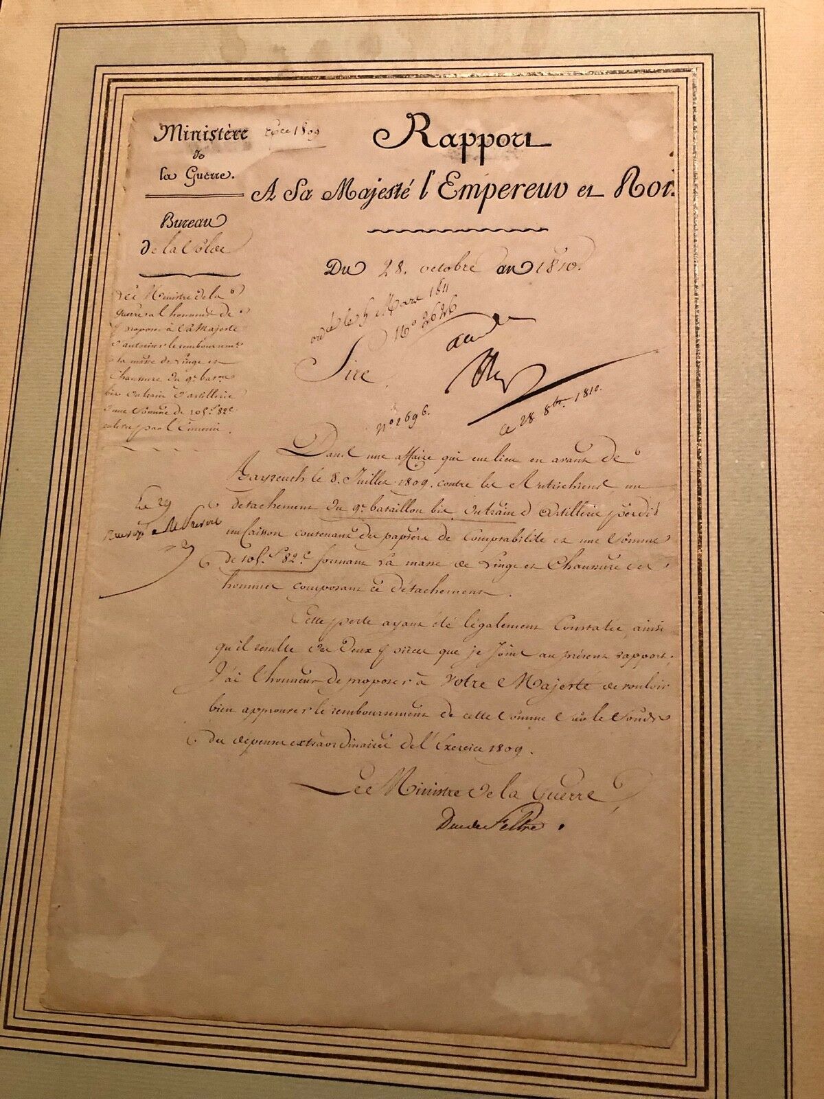 NAPOLEON BONAPARTE * PSA/DNA * AUTOGRAPH War Manuscript SIGNED * Emperor France