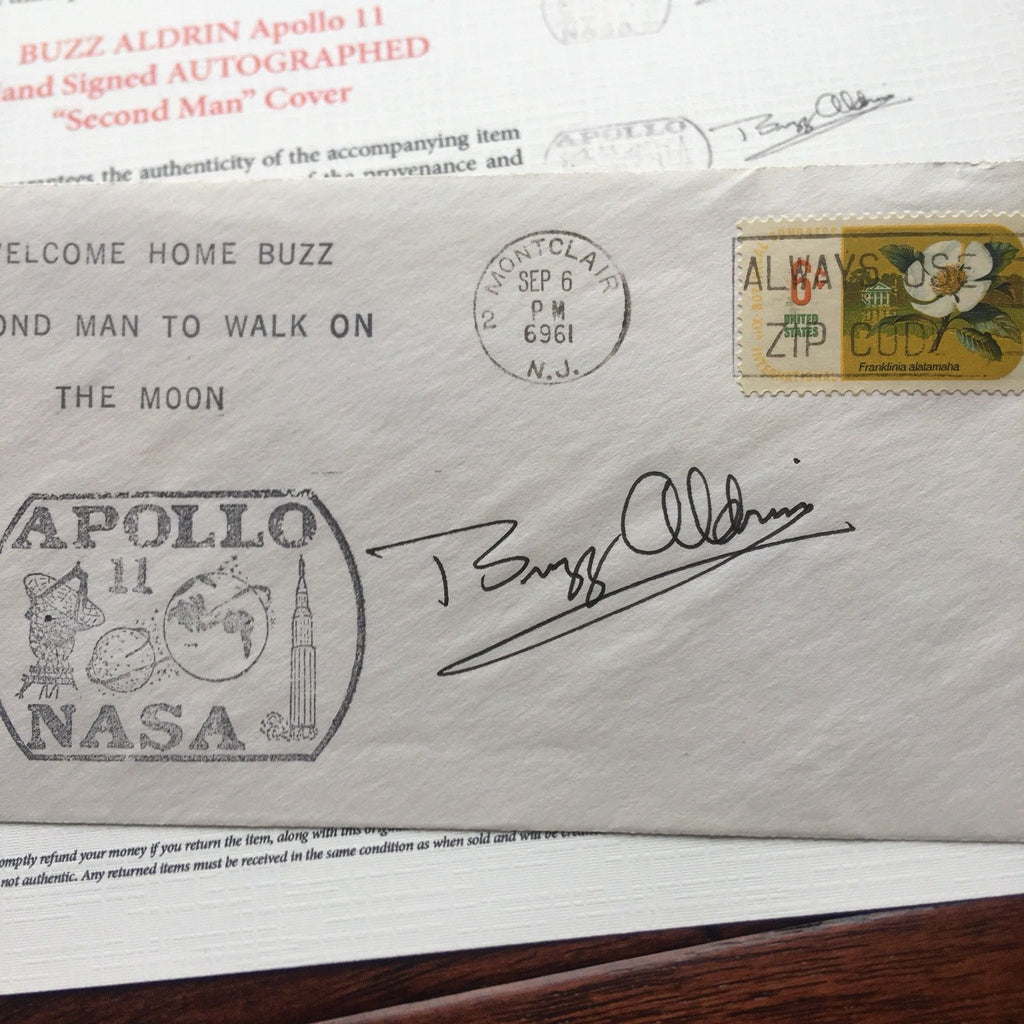 BUZZ ALDRIN * Autograph SIGNED Moon Cover * APOLLO 11 NASA Astronaut
