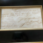 JOHN HANCOCK * JSA LOA * Handwritten Autograph Personal Letter To Wife Signed