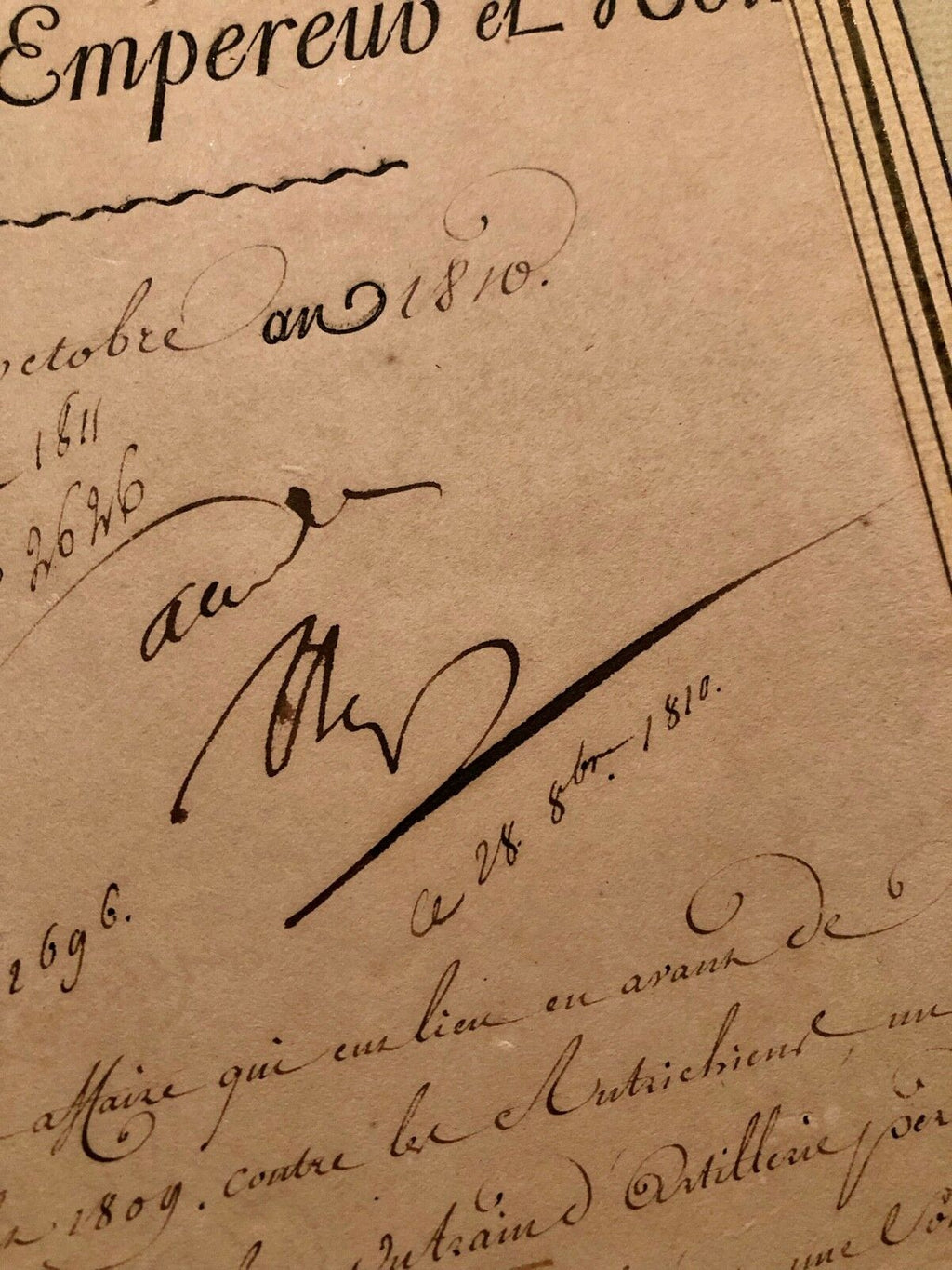 NAPOLEON BONAPARTE * PSA/DNA * AUTOGRAPH War Manuscript SIGNED * Emperor France