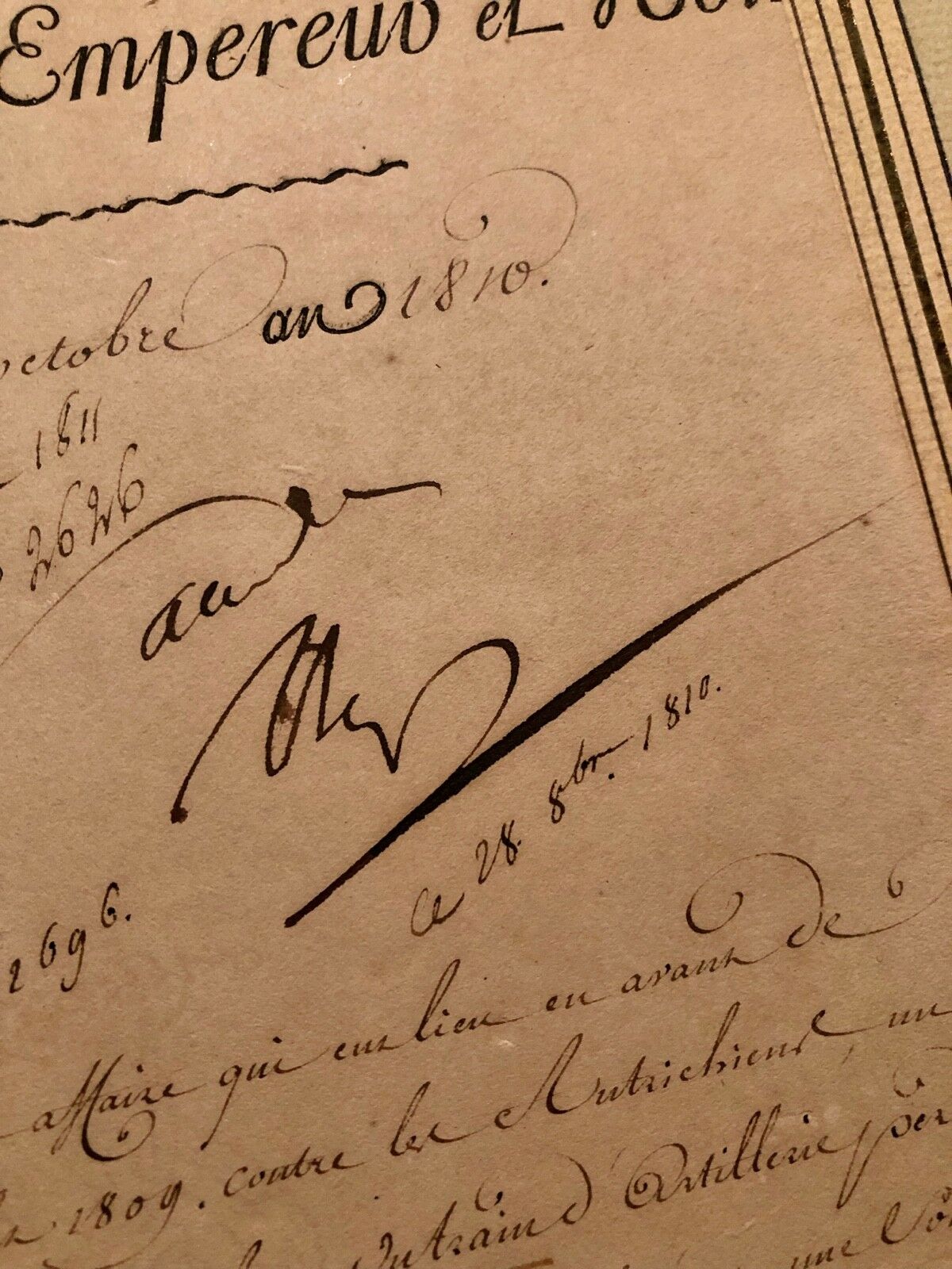 NAPOLEON BONAPARTE * PSA/DNA * AUTOGRAPH War Manuscript SIGNED * Emperor France