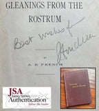 HARRY HOUDINI * JSA LOA * AUTOGRAPH Spiritualism Book "Gleanings" Signed