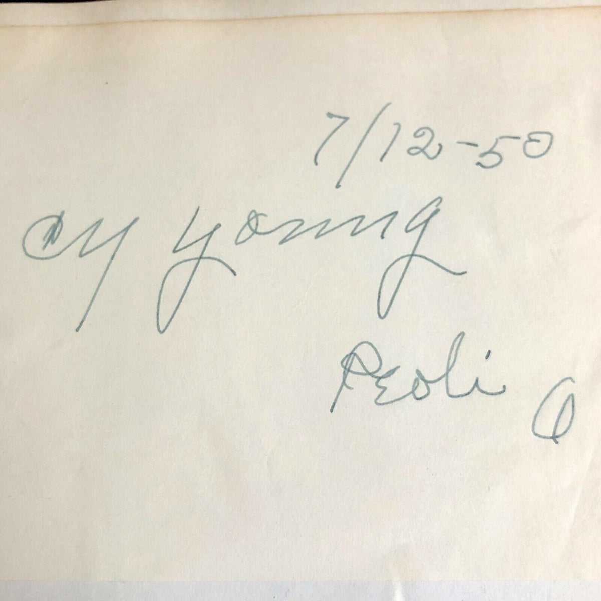 CY YOUNG * PSA/DNA Slab Mint 9 * Autograph Encapsulated Card Signed * Baseball