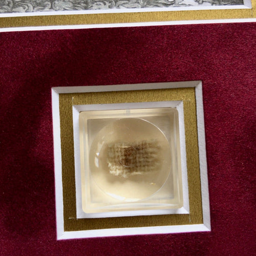 ABRAHAM LINCOLN * Genuine DEATHBED BANDAGE Relic + HAIR + PSA Cut Words * COAs