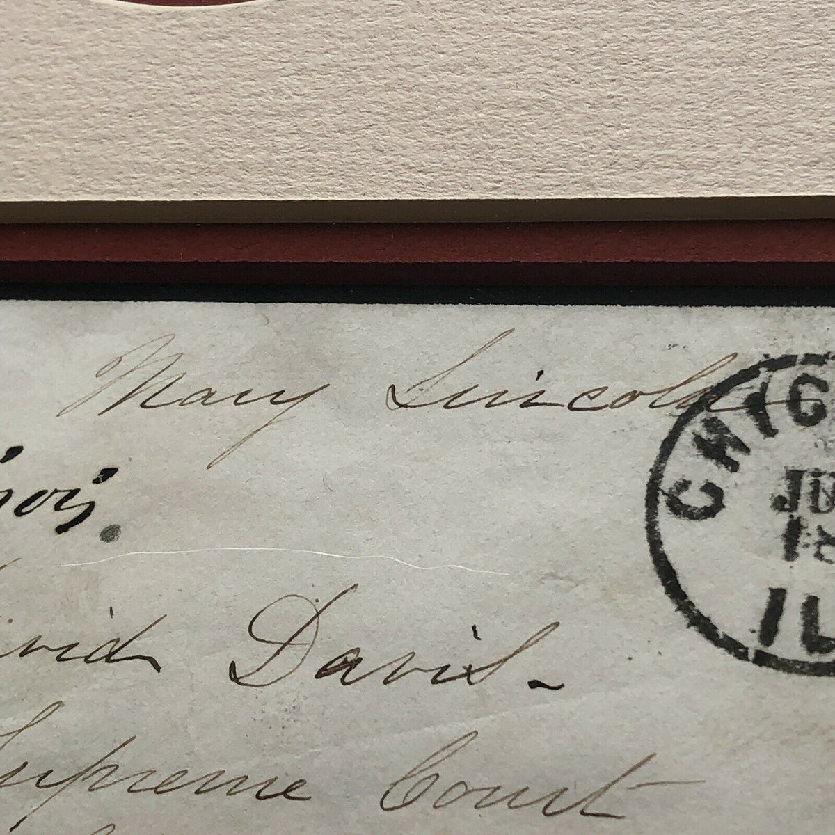 MARY TODD LINCOLN * JSA LOA* Hand Signed Autograph Free Frank * First Lady