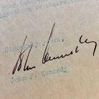 JOHN F. KENNEDY Authentic AUTOGRAPH Letter SIGNED + JSA COA * JFK President
