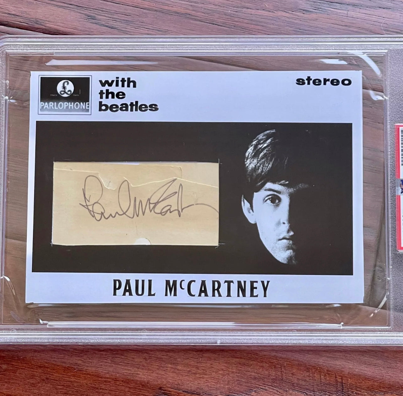 PAUL McCARTNEY * PSA/DNA * MEET THE BEATLES Autograph Custom Card SIGNED