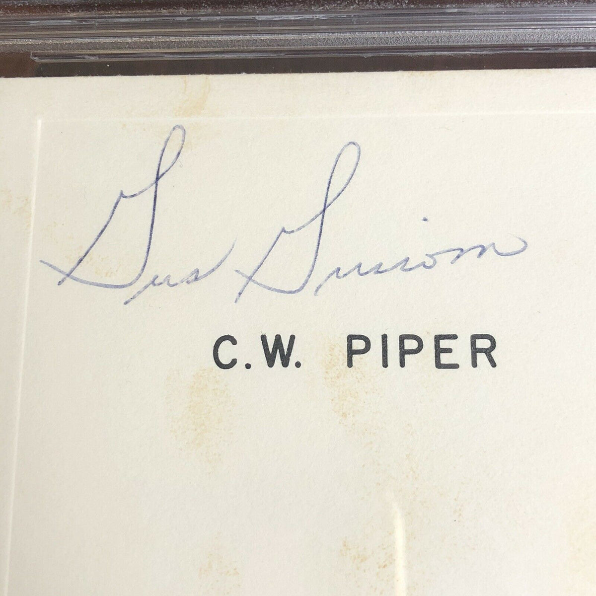 VIRGIL GUS GRISSOM * PSA/DNA Slabbed * PROOF Hand Signed Autograph Card Apollo