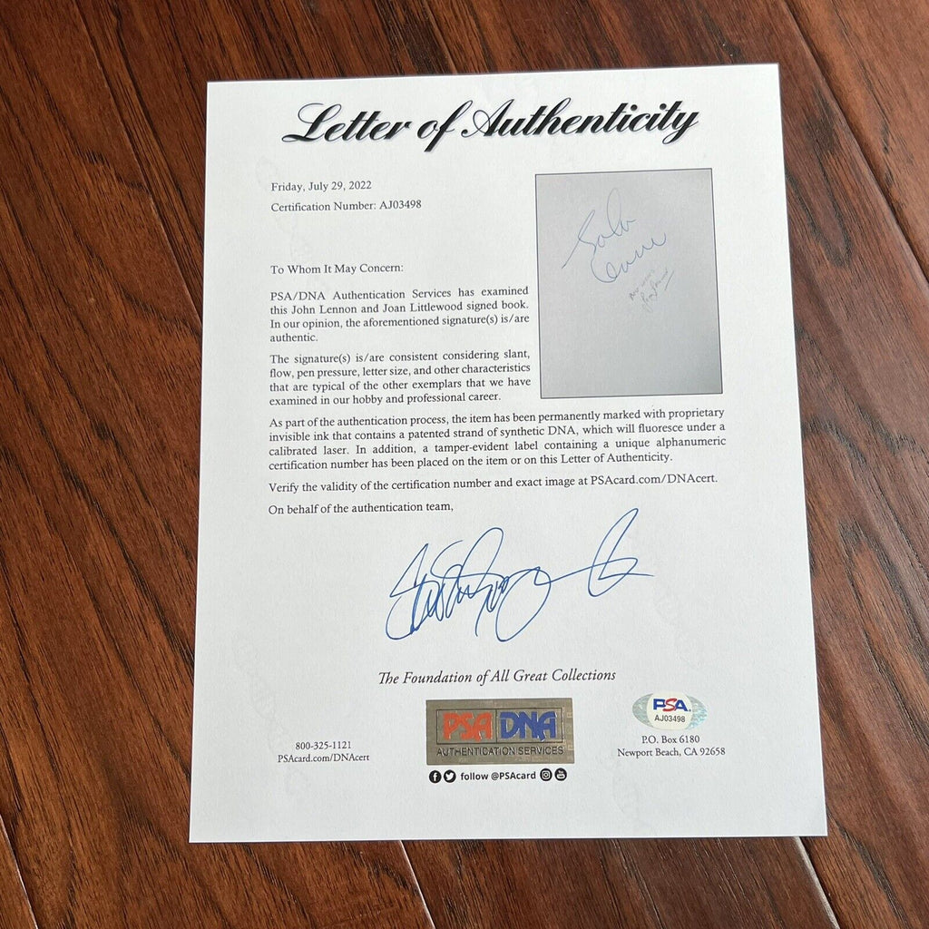 JOHN LENNON * PSA/DNA * Signed Book In His Own Write Autograph Beatles