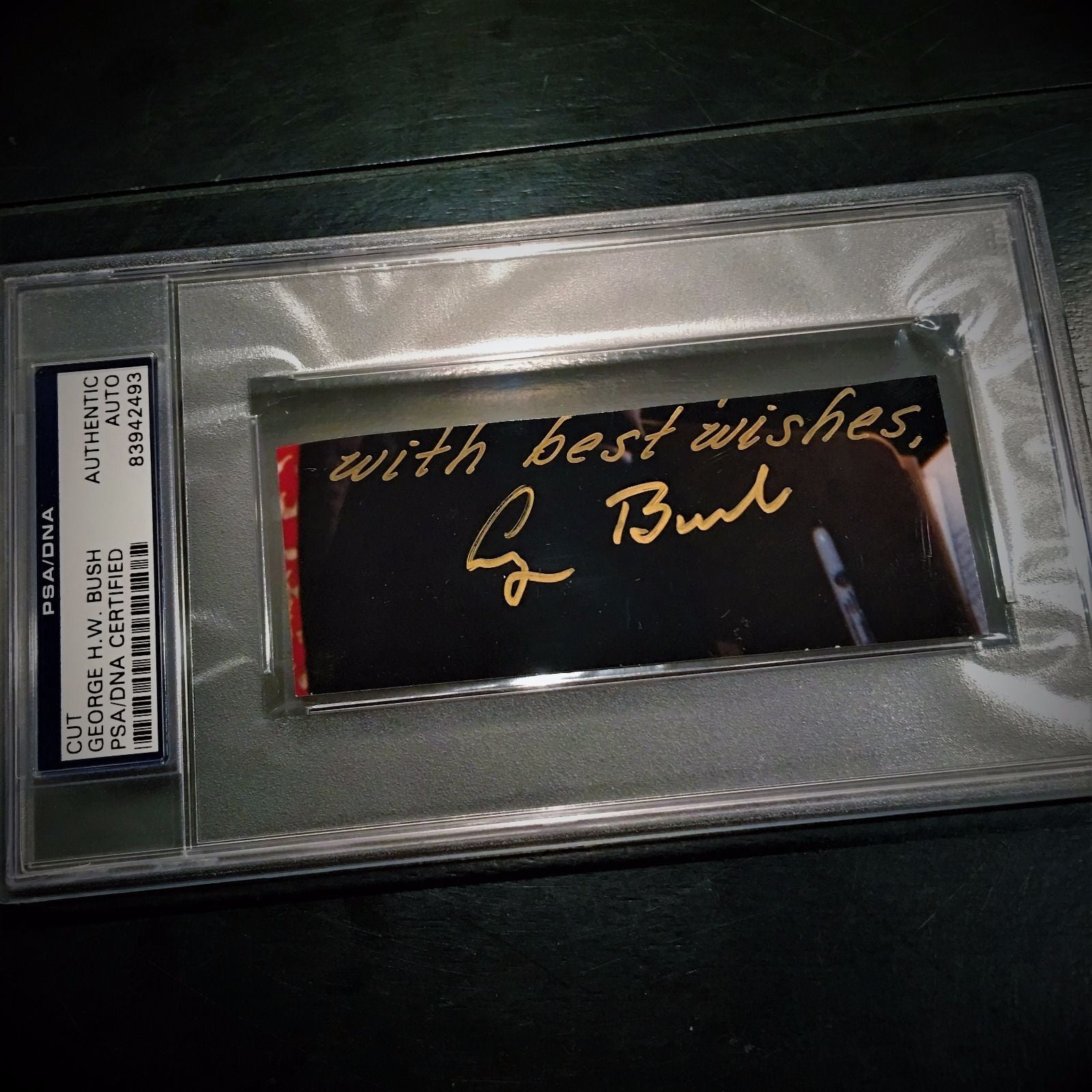 George H.W. Bush * PSA/DNA Slabbed * Authentic AUTOGRAPH Hand Signed President