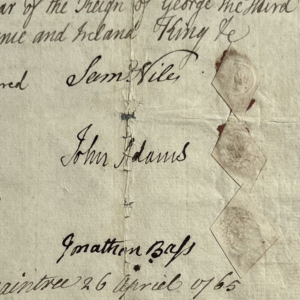 JOHN ADAMS * PSA/DNA * Handwritten Autograph Document Mentions George III Signed