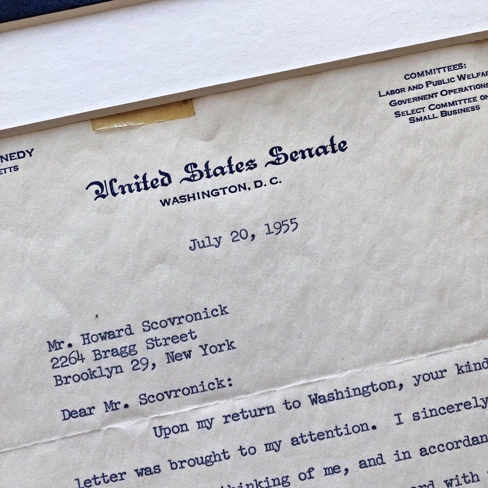 JOHN F KENNEDY * JSA COA * Authentic Double (2x) Signed To Autograph Collector