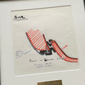 JOHN DeLOREAN * JSA LOA * Hand Drawn Autograph GULL WING Door Seal TRUCK Concept